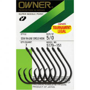 Крючки Owner SSW In-Line Circle Hook 5179 #9/0