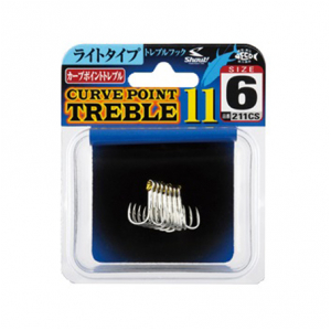 Тройники Shout 211CS Curve Point Treble 11 №1/0