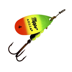 Блесна вращающаяся MEPPS Aglia Fluo №4 цв.Tiger
