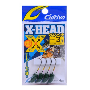 Джиг-головка Cultiva JH-86G X-Head 3гр (т.зеленая)